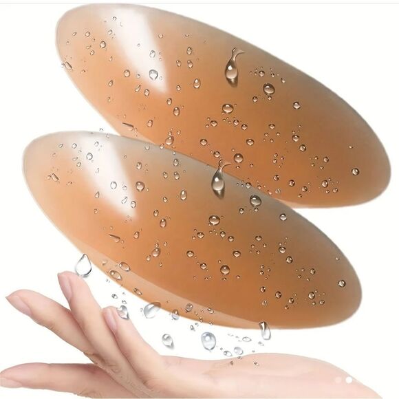 Silicone Nipple Covers Strapless Sport Bra Self-adhesive  2pc - Picture 1 of 14